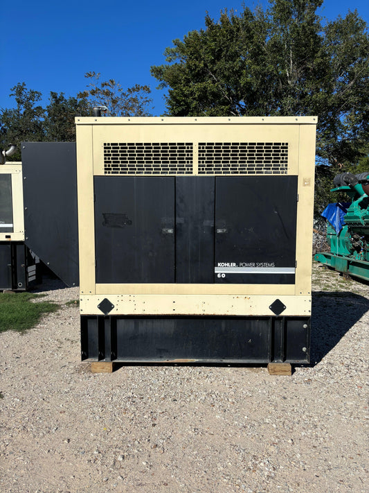 Kohler 62kw 78kva Diesel Generator John Deere 1,623 hours - All-Red Services LLC