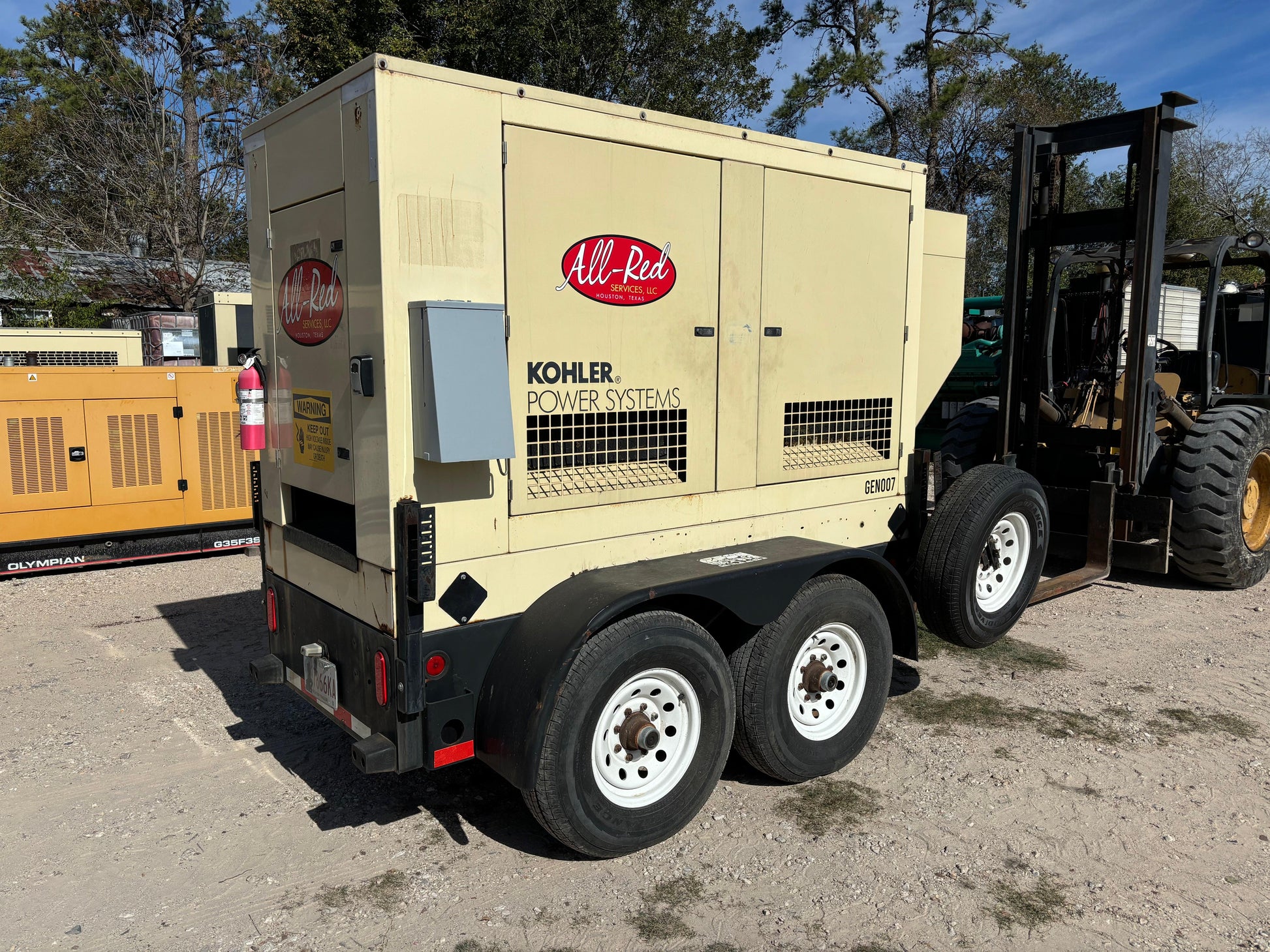 Rental Kohler 30kw Diesel Portable Generator - All-Red Services LLC