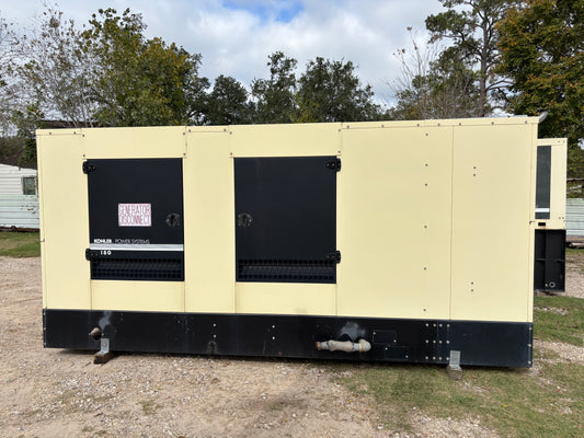 2014 Kohler 180kw 225kva Natural Gas Generator 181 hours