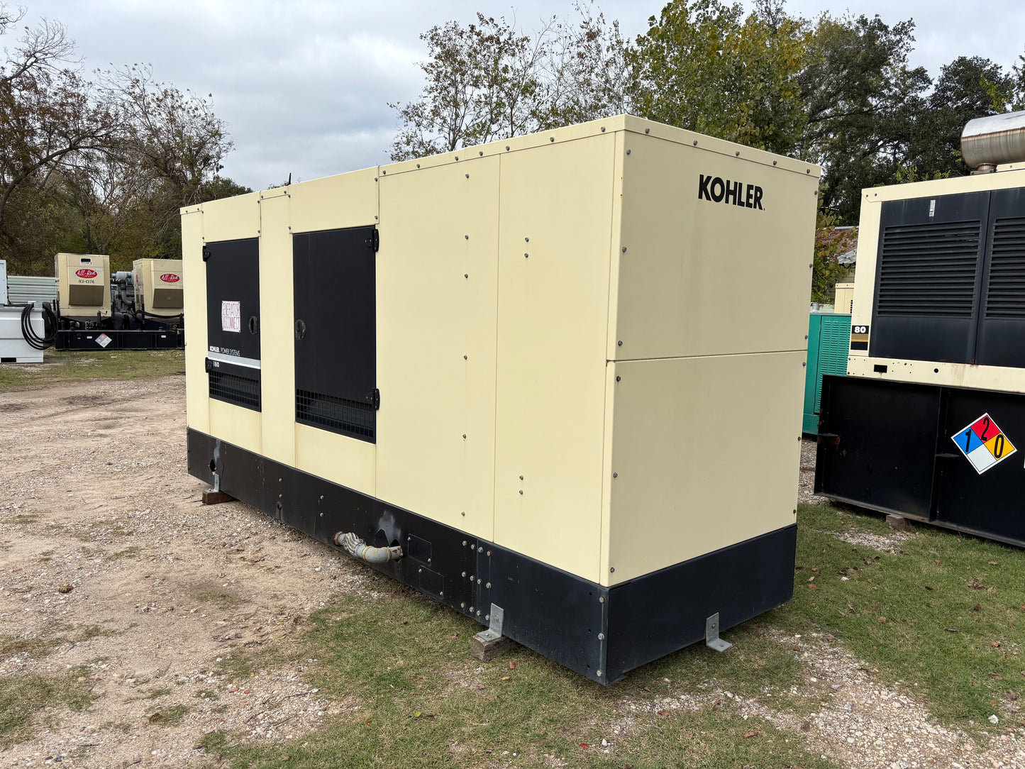 2014 Kohler 180kw 225kva Natural Gas Generator 181 hours