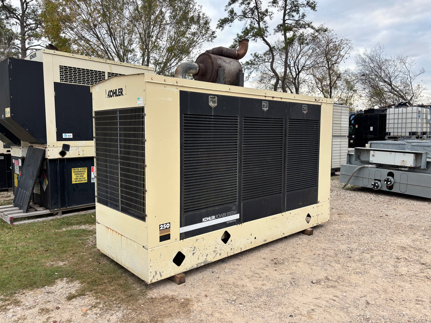 Kohler 255kw 319kva Natural Gas Generator 588 hours