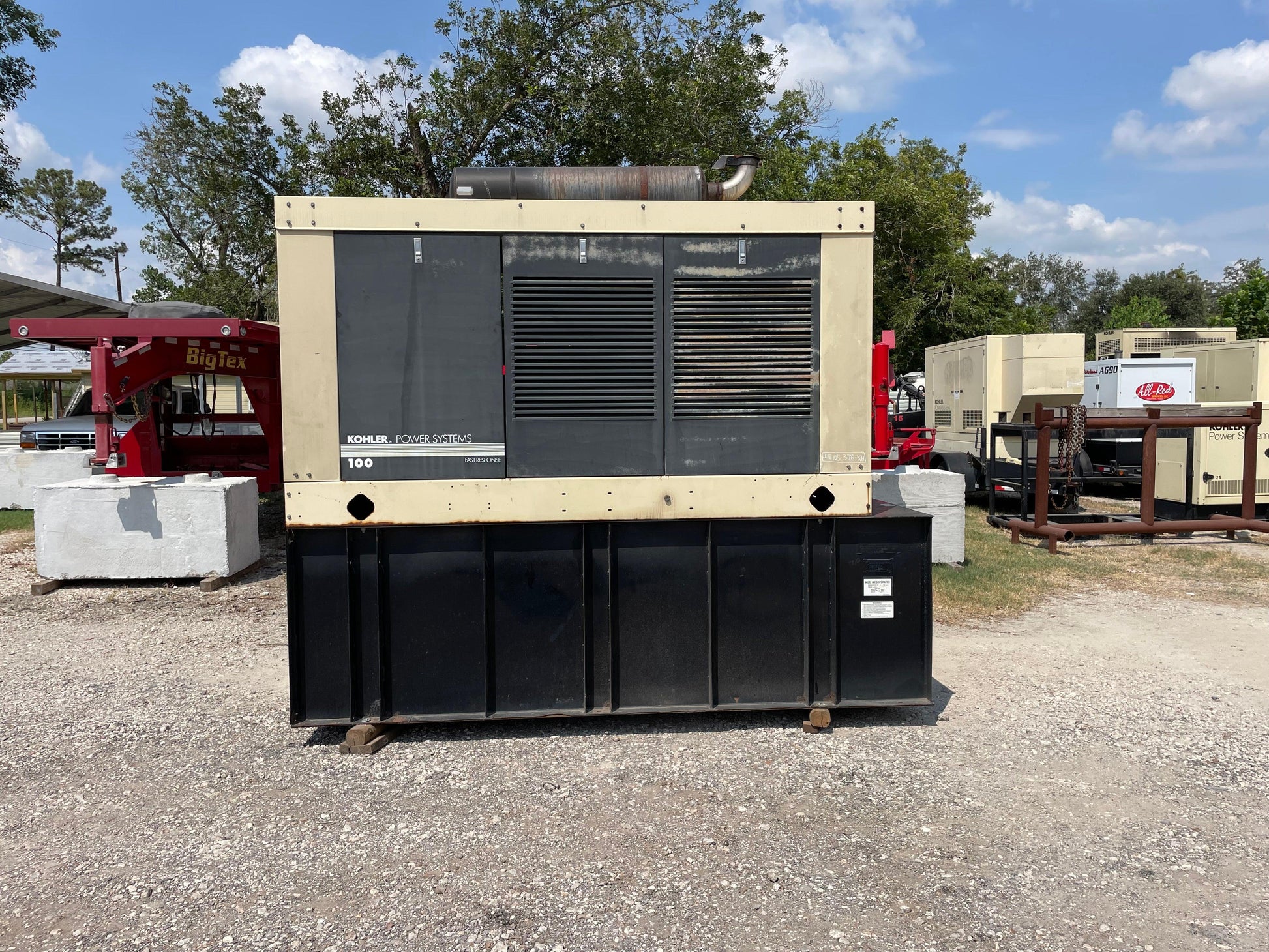 Kohler 105kw 131Kva Diesel Generator John Deere Engine 775 Hours - All-Red Services LLC