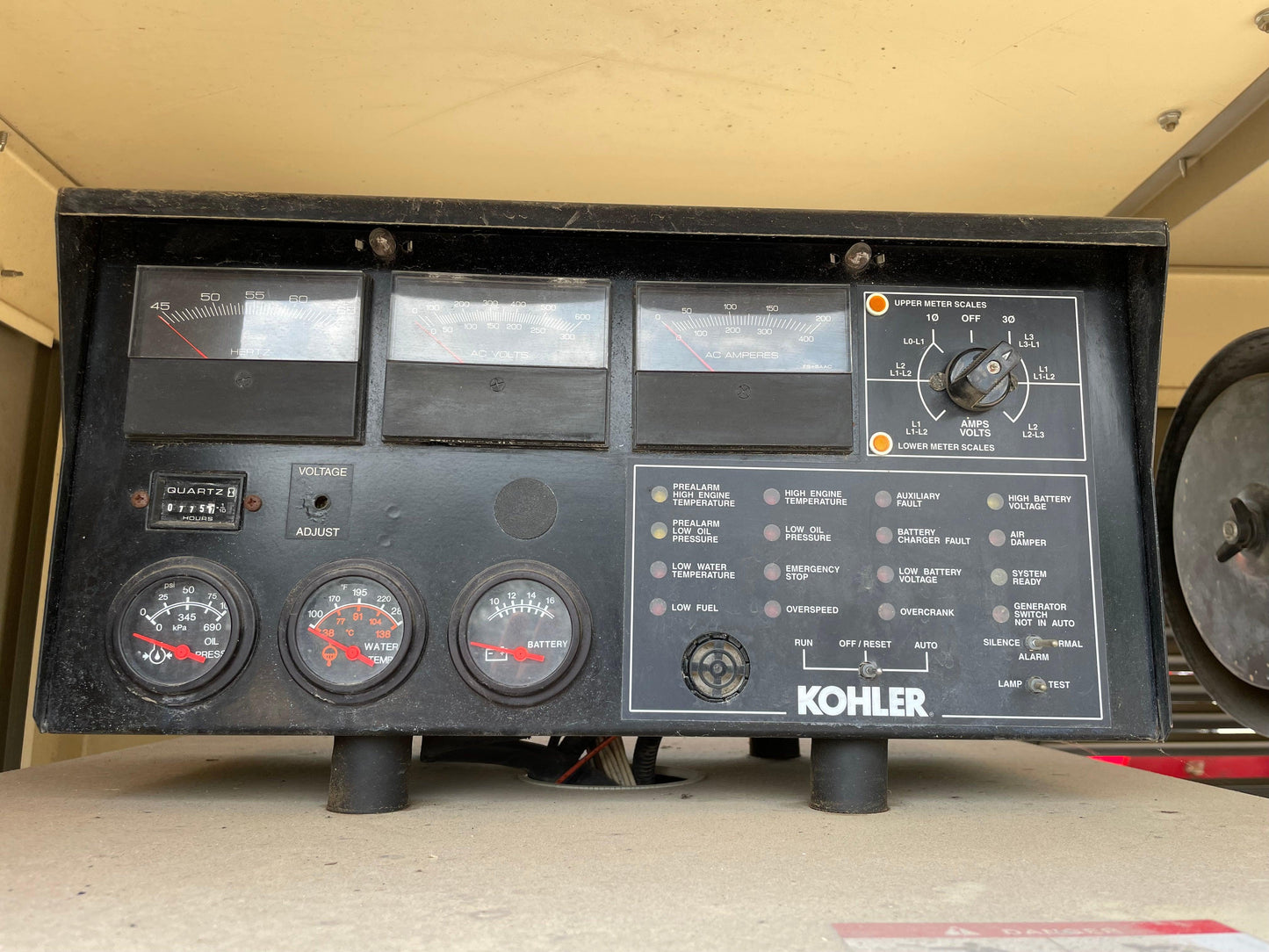 Kohler 105kw 131Kva Diesel Generator John Deere Engine 775 Hours - All-Red Services LLC